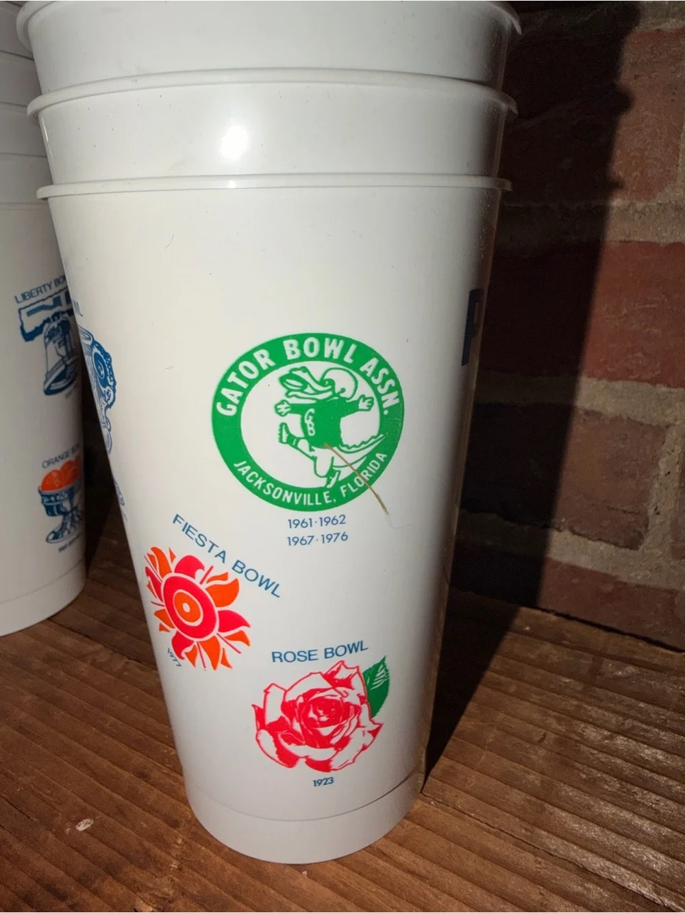 Penn State White Plastic Stadium Cup - Blue Print Great Pong Cups Plastic